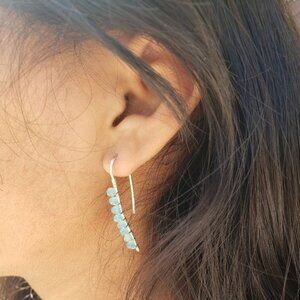 Free   New handmade wire wrapped hoop earrings